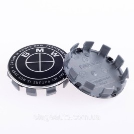 Cap plug for alloy wheels Anniversary 50 years of BMW BMW Motorsport inscription around the circle Black 68 mm