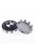 Caps plugs for alloy wheels Anniversary 50 years of BMW BMW Motorsport inscription around the circle Black and white 68 mm