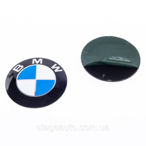 BMW emblem White-blue, badge logo BMW E53 E70 F15 E65 E71 F16 E83 F25 blue on the trunk 78mm