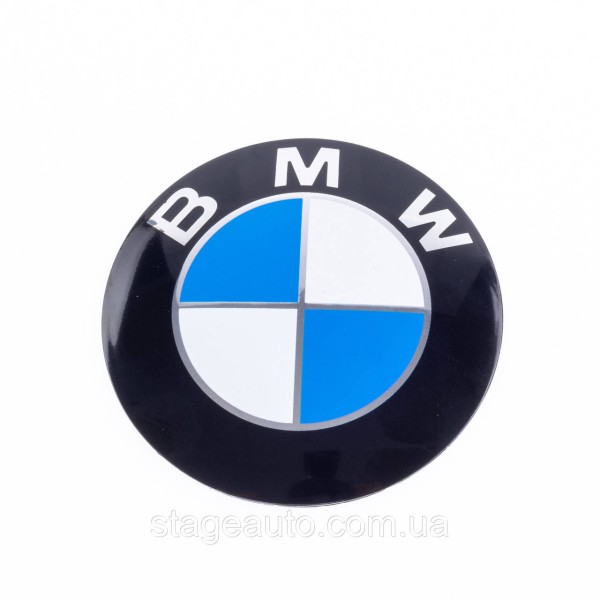BMW emblem White-blue, badge logo BMW E53 E70 F15 E65 E71 F16 E83 F25 blue on the trunk 78mm