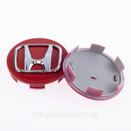 Ковпачки Заглушки Для Диску Хонда, Honda, 58мм, 2602000010 Червоні