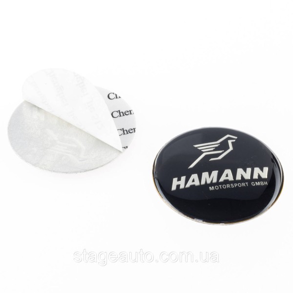 Rear emblem on the trunk BMW E46 Station wagon BMW 65 mm Hamann Hamann 1 pc