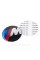 BMW M Power M Power emblem, logo badge BMW E53 E70 F15 E65 E71 F16 E83 F25 Black on the trunk 78mm