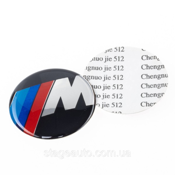 BMW M Power M Power emblem, logo badge BMW E53 E70 F15 E65 E71 F16 E83 F25 Black on the trunk 78mm