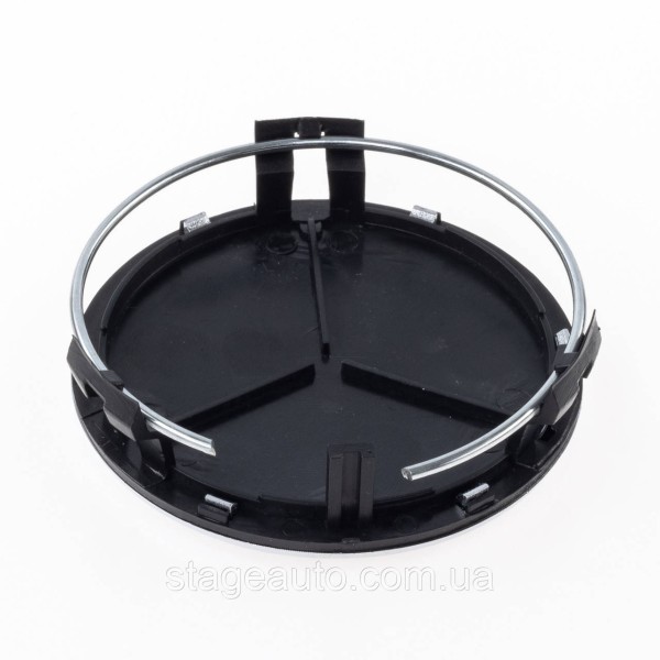 Caps plugs for alloy wheels Mercedes 75mm, Mercedes black matte A2204000125