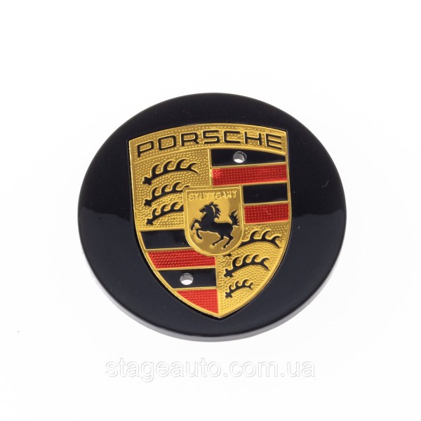 Ковпачки заглушки в литі диски PORSCHE Порше 65 мм Чорні