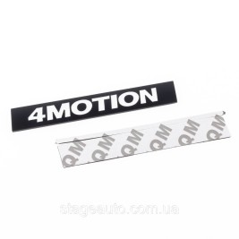 Emblem sticker 4MOTION VW Volkswagen on the trunk black (badge, sticker, logo)