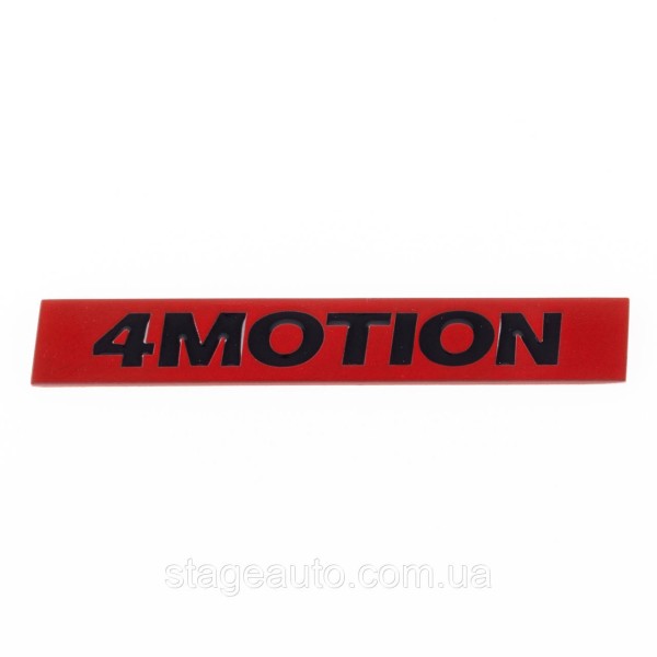 Emblem sticker 4MOTION VW Volkswagen on the trunk red (badge, sticker, logo)