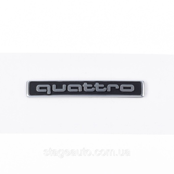 Trunk nameplate, trunk inscription Audi, Audi Quattro, Quattro, A3, A4, A5, A6, A7, A8, Q3, Q5, Q7,