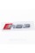 RS3 Audi emblem sticker for trunk - Chrome 142x36 mm RS3 inscription chromed
