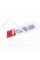 RS3 Audi emblem sticker for trunk - Chrome 142x36 mm RS3 inscription chromed