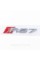 RS7 Audi emblem sticker for trunk - Chrome 142x36 mm RS7 chrome inscription