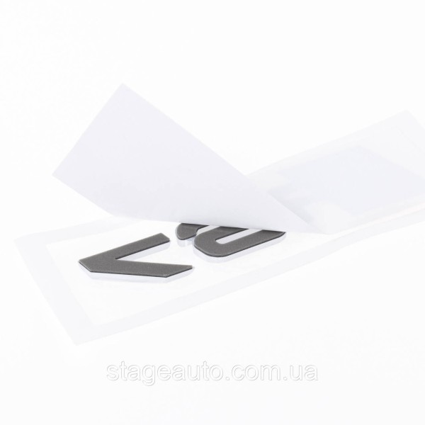 RS7 Audi emblem sticker for trunk - Chrome 142x36 mm RS7 chrome inscription