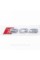 Emblem sticker SQ3 Audi Audi on the trunk - Chrome 142x36 mm inscription SQ3 chromed