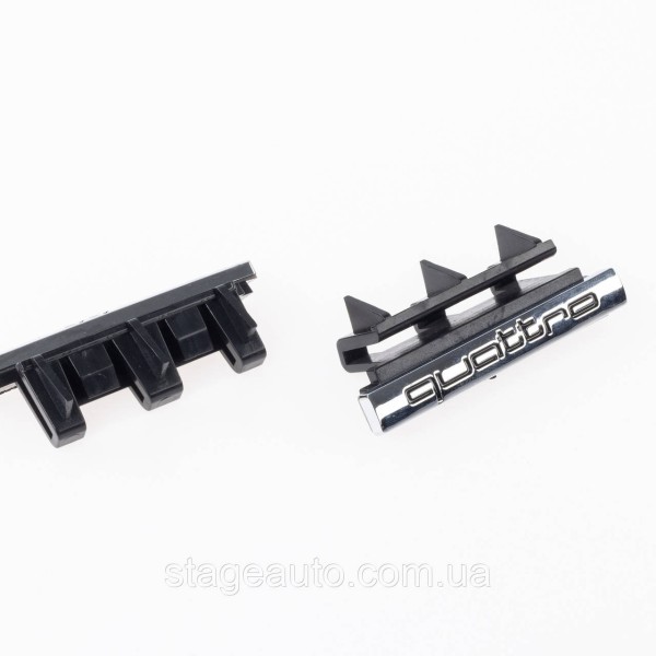 Emblem nameplate, Audi A6 C7 Quattro badge Quattro in the Audi A6 C7 radiator grille