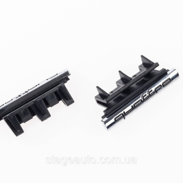 Emblem nameplate, Audi A6 C7 Quattro badge Quattro in the Audi A6 C7 radiator grille