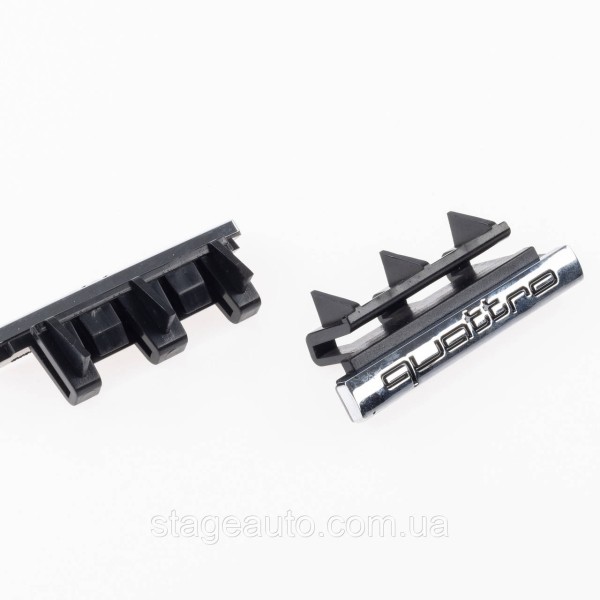 Emblem nameplate, Audi A6 C7 Quattro badge Quattro in the Audi A6 C7 radiator grille