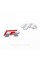 Emblem nameplate on wings, inscription badge Volkswagen Volkswagen R line R line Chrome red pair