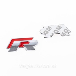 Emblem nameplate, inscription badge on the wing, trunk VW Volkswagen Volkswagen R line R line Chrome