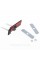 Emblem nameplate R line in the radiator grille VW Volkswagen Volkswagen badge R line red black