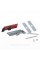 Emblem nameplate R line in the radiator grille VW Volkswagen Volkswagen badge R line red black
