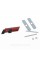 Emblem nameplate R line in the radiator grille VW Volkswagen Volkswagen badge R line red black