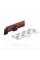 Emblem nameplate on wings, inscription badge Volkswagen Volkswagen R line R line black red pair