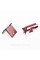 Emblem nameplate R line in the radiator grille VW Volkswagen Volkswagen badge R line chrome red