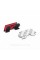 Emblem nameplate, inscription badge on the wing, trunk VW Volkswagen Volkswagen R line R line Red