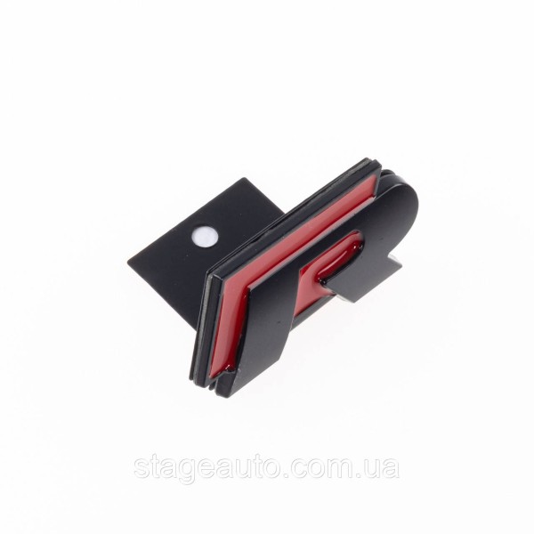 Emblem nameplate R line in the radiator grille VW Volkswagen Volkswagen badge R line red black