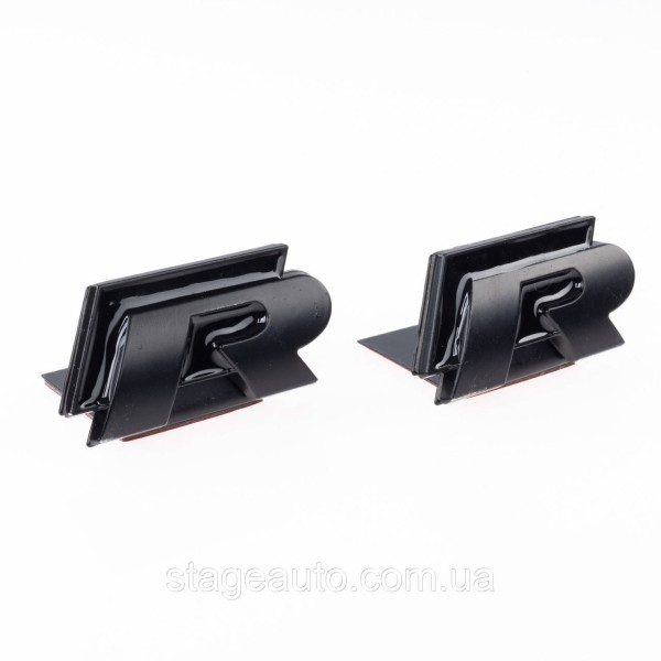 Emblem nameplate R line in the radiator grille VW Volkswagen Volkswagen badge R line black matt