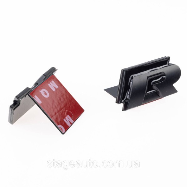 Emblem nameplate R line in the radiator grille VW Volkswagen Volkswagen badge R line black matt
