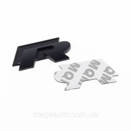 Emblem nameplate, inscription on the wing, trunk VW Volkswagen Volkswagen R line R line Black