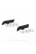 Emblem nameplate on wings, inscription badge Volkswagen Volkswagen R line R line Black matt