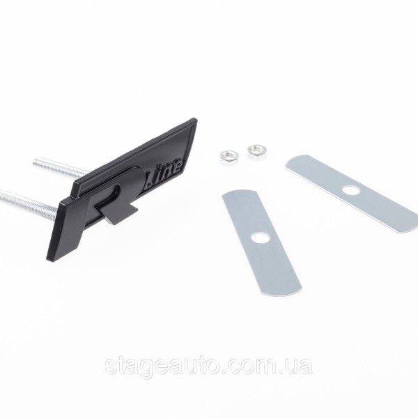 Emblem nameplate R line in the radiator grille VW Volkswagen Volkswagen badge R line black matt