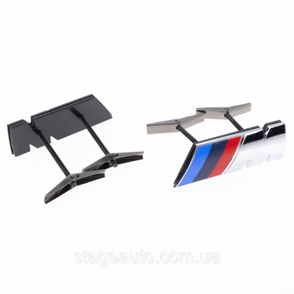 Metal emblem on the radiator grille M Power BMW BMW Chrome 8.3 x 3.2 cm