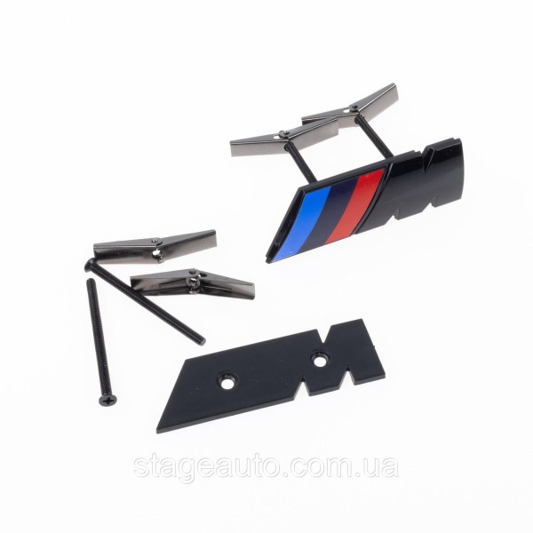 Metal emblem on the radiator grille M Power BMW BMW Chrome 8.3 x 3.2 cm