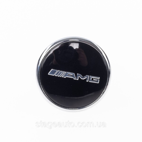 Emblem in the hood Mercedes Benz AMG, badge on the hood Mercedes AMG black 45 mm W205, W213, C238