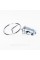 Emblem sight Mercedes badge in the grille Mercedes W201, W123, W124 pre-styling