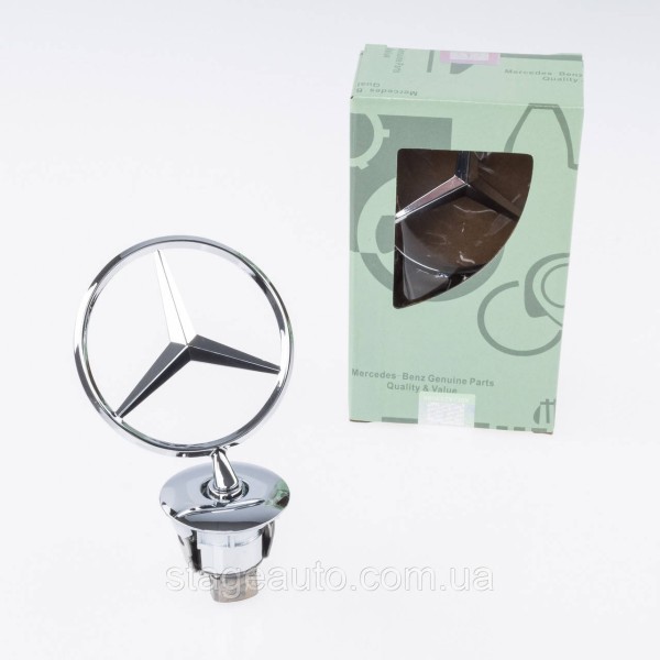 Emblem sight Mercedes badge in the hood Mercedes A2108800186 chrome