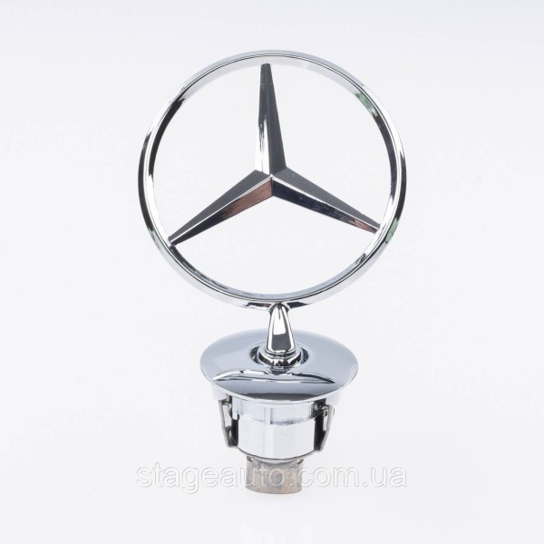 Emblem sight Mercedes badge in the hood Mercedes A2108800186 chrome