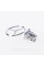Emblem sight Mercedes badge in the hood Mercedes A2108800186 Chrome, Black rim