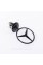 Emblem sight Mercedes badge in the hood Mercedes A2108800186 black glossy