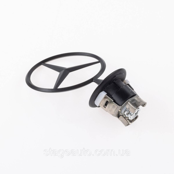 Emblem sight Mercedes badge in the hood Mercedes A2108800186 black matte