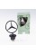 Emblem sight Mercedes badge in the hood Mercedes A2108800186 black glossy