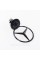 Emblem sight Mercedes badge in the hood Mercedes A2108800186 black glossy
