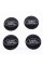 Stickers for caps plugs in Land Rover disks Land Rover 56 mm Black 4 pcs
