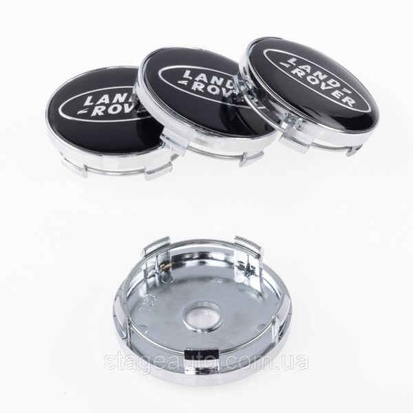 Caps plugs for alloy wheels Land Rover Land Rover 60 mm Black