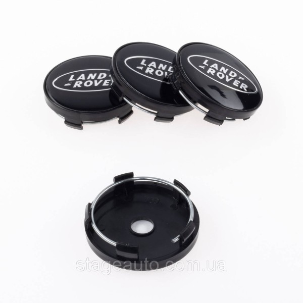 Caps plugs for alloy wheels Land Rover Land Rover 60 mm Black