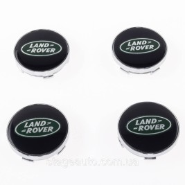 Ковпачки заглушки на литі диски Land Rover Ленд Ровер 60 мм Чорні